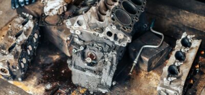 An image of what can an engine look like in pieces, (speedalternators.com)